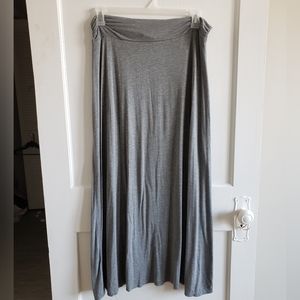 Gray maxi skirt